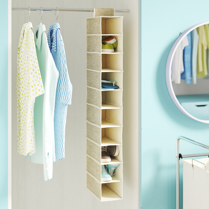 Wayfair Basics® 10 Pair Fabric Hanging Shoe Organizer & Reviews Wayfair